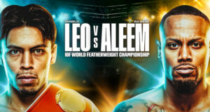 Angelo Leo defends his IBF featherweight world title against Ra'eese Aleem in Georgia on Saturday