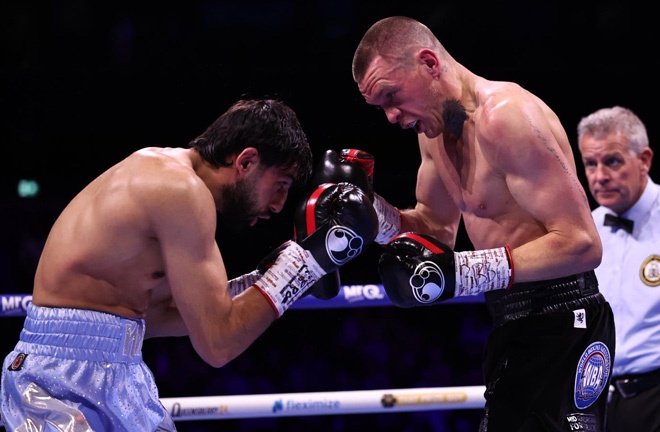 Gwynne defeated Majid in a thriller. Photo: Queensberry, Leigh Dawney