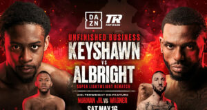 Keyshawn Davis faces Nahir Albright in Norfolk on Saturday, live on DAZN Photo Credit: Top Rank Boxing
