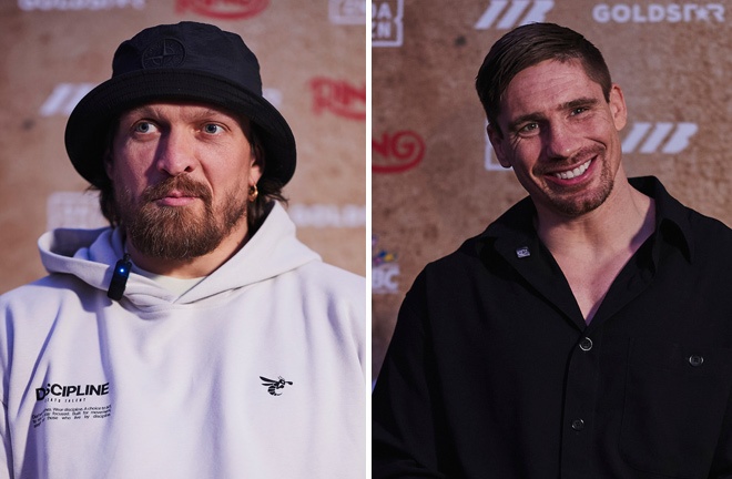 On Saturday in Egypt, Oleksandr Usyk will defend his world heavyweight title in a fight against Rico Verhoeven. Photo: Mark Robinson Matchroom Boxing