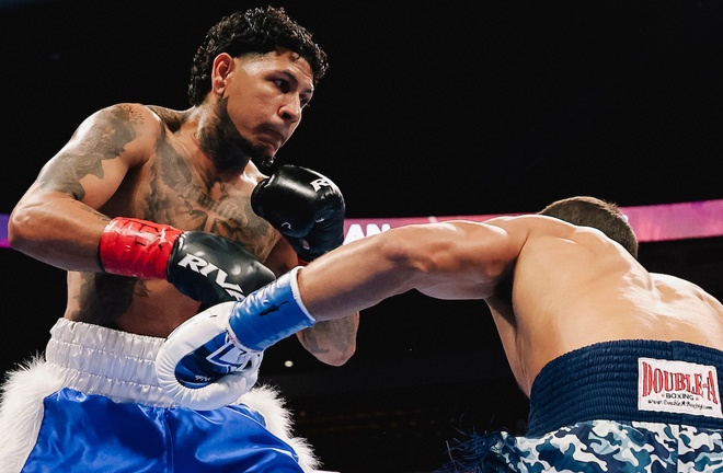 Charlie Sheehy impressed in Texas. Photo credit: Zachariah Delgado Boxing at Matchroom