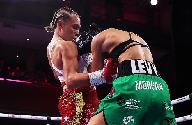 Stevi Levi was defeated by Tiah Mae Ayton in Wolverhampton. Source: Mark Robinson Matchroom