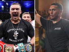 Oleksandr Usyk sees David Benavidez as an "interesting option" his manager Serge Lapin has revealed Photo Credit: Leigh Dawney/Queensberry/Cris Esqueda/Golden Boy Promotions
