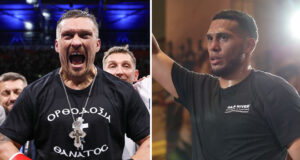 Oleksandr Usyk sees David Benavidez as an "interesting option" his manager Serge Lapin has revealed Photo Credit: Leigh Dawney/Queensberry/Cris Esqueda/Golden Boy Promotions