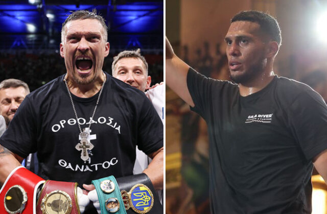 Oleksandr Usyk sees David Benavidez as an "interesting option" his manager Serge Lapin has revealed Photo Credit: Leigh Dawney/Queensberry/Cris Esqueda/Golden Boy Promotions