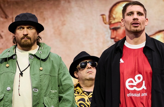 Usyk defends his WBC heavyweight title against Rico Verhoeven on May 23 in Egypt Photo Credit: Mark Robinson Matchroom Boxing
