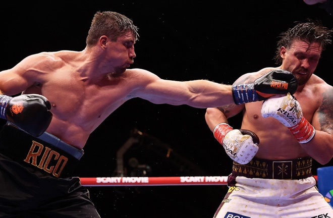 Verhoeven was ahead on one scorecard at the time of the stoppage Photo Credit: Mark Robinson Matchroom Boxing