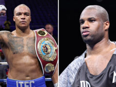 Fabio Wardley defends his WBO heavyweight world title against Daniel Dubois on Saturday in Manchester Photo Credit: Leigh Dawney/Queensberry