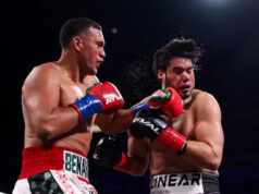 Benavidez showed levels at cruiserweight. Photo Credit: PBC