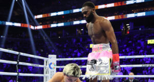 Jaron Ennis dethroned Xander Zayas in New York. Photo Credit: Matchroom Boxing