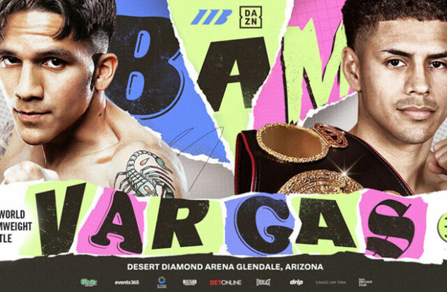 Jesse 'Bam' Rodriguez faces WBA bantamweight world champion, Antonio Vargas in Arizona on Saturday, live on DAZN Photo Credit: Matchroom Boxing Jesse 'Bam' Rodriguez faces WBA bantamweight world champion, Antonio Vargas in Arizona on Saturday, live on DAZN Photo Credit: Matchroom Boxing