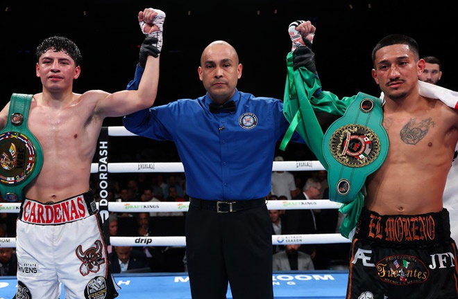 Cardenas and Martinez were held to a draw in February Photo Credit: Cris Esqueda Matchroom Boxing