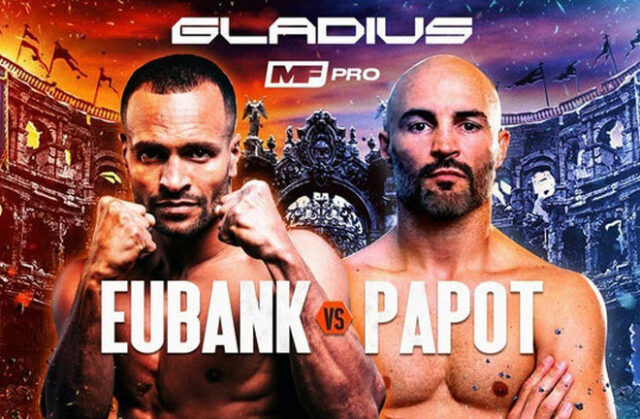 Gladius debuts at Eubank vs Papot. Photo Credit: MFPRO Gladius debuts at Eubank vs Papot. Photo Credit: MFPRO