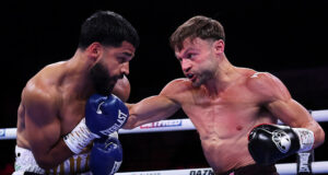 Josh Padley retained his European super featherweight title with a split decision victory over Aqib Fiaz in Sheffield on Saturday Photo Credit: Mark Robinson Matchroom Boxing
