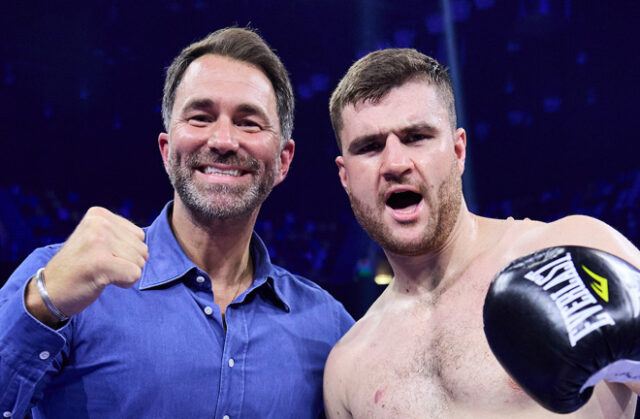 Eddie Hearn has urged Johnny Fisher to take Zuffa Boxing's offer Photo Credit: Mark Robinson Matchroom Boxing Eddie Hearn has urged Johnny Fisher to take Zuffa Boxing's offer Photo Credit: Mark Robinson Matchroom Boxing