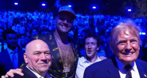 Tyson Fury pictured at the UFC White House card alongside Zuffa Boxing head, Dana White and US President, Donald Trump Photo Credit: Zuffa LLC