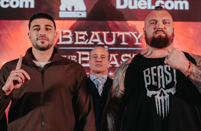 Tommy Fury faces Eddie Hall in Manchester on Saturday Photo Credit: MF Pro Tommy Fury faces Eddie Hall in Manchester on Saturday Photo Credit: MF Pro