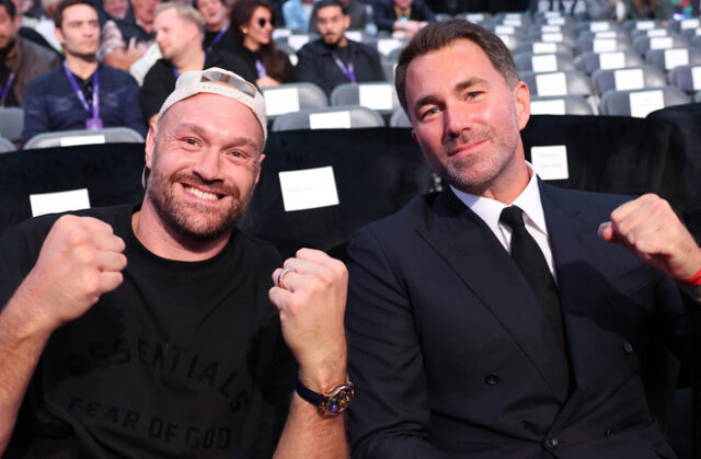 Eddie Hearn has questioned why Tyson Fury is having another bout before facing Anthony Joshua Photo Credit: Mark Robinson Matchroom Boxing Eddie Hearn has questioned why Tyson Fury is having another bout before facing Anthony Joshua Photo Credit: Mark Robinson Matchroom Boxing