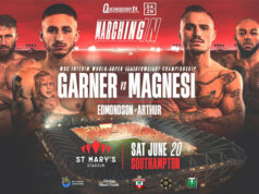 Ryan Garner faces Michael Magnesi for the WBC Interim super featherweight title in Southampton on Saturday, live on DAZN Photo Credit: Queensberry
