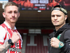 Ryan Garner faces Michael Magnesi for the WBC Interim super featherweight title at St Mary's Stadium in Southampton on Saturday, live on DAZN Photo Credit: Leigh Dawney/Queensberry