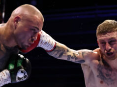Ryan Garner starred in his home city of Southampton against Magnesi. Photo Credit: Queensberry/ Instagram