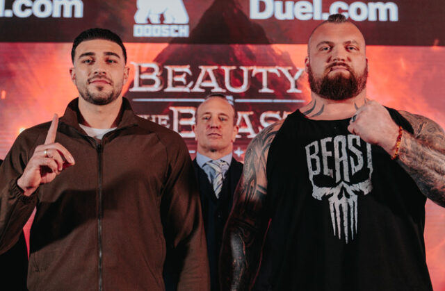 Tommy Fury takes on Eddie Hall on Saturday in Manchester Photo Credit: MF Pro Tommy Fury takes on Eddie Hall on Saturday in Manchester Photo Credit: MF Pro