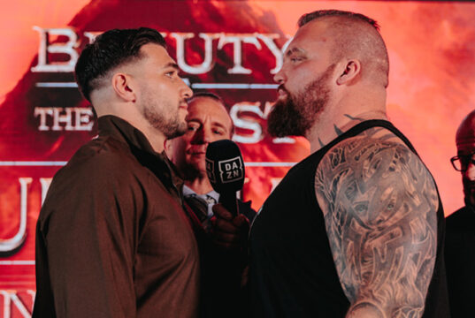 Tommy Fury faces Eddie Hall in Manchester on Saturday Photo Credit: MF Pro