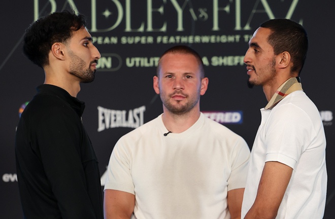 Nadim defends his English super featherweight title against Sulaimaan Photo Credit: Mark Robinson Matchroom Boxing