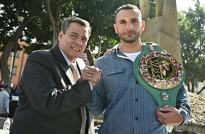 The WBC ordered Mikaelian to face Benavidez. Photo: WBC Boxing