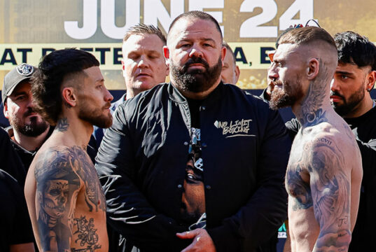 Lewis Crocker defends his IBF welterweight world title against Liam Paro in Australia on Wednesday Photo Credit: No Limit Boxing