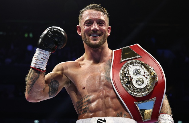 Pauls put his IBF international middleweight title on the line. Photo: Queensberry/Leigh Dawney
