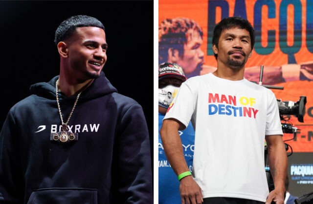 Romero slammed Pacquiao while speaking to Pro Boxing Fans. Photo Credit: PBC/ Golden Boy / Cris Esqueda Romero slammed Pacquiao while speaking to Pro Boxing Fans. Photo Credit: PBC/ Golden Boy / Cris Esqueda