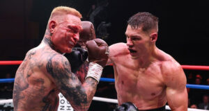 Chris Billam-Smith retired Ryan Rozicki in Bournemouth on Saturday Photo Credit: Zuffa Boxing