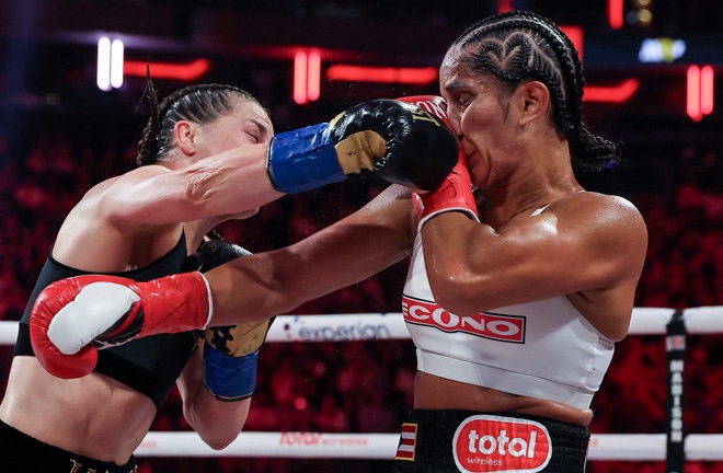 Taylor beat Serrano for a third time last July Photo Credit: Most Valuable Promotions / Esther Lin