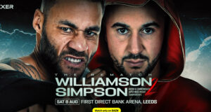 Troy Williamson will rematch Callum Simpson on August 8 in Leeds, live on DAZN Photo Credit: BOXXER