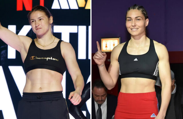 Katie Taylor is set to face Flora Pili in her farewell fight at Croke Park on September 5 Photo Credit: Esther Lin/ Most Valuable Promotions/@flora_pili Instagram Katie Taylor is set to face Flora Pili in her farewell fight at Croke Park on September 5 Photo Credit: Esther Lin/ Most Valuable Promotions/@flora_pili Instagram