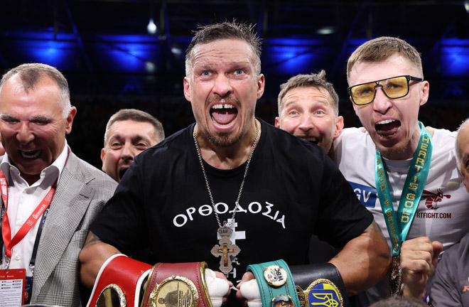 Oleksandr Usyk has vacated his heavyweight world titles. Photo Credit: Queensberry