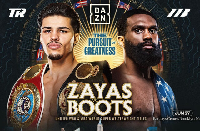 Xander Zayas defends his unified super welterweight world titles against Jaron Ennis in Brooklyn on Saturday, live on DAZN Photo Credit: Matchroom Boxing Xander Zayas defends his unified super welterweight world titles against Jaron Ennis in Brooklyn on Saturday, live on DAZN Photo Credit: Matchroom Boxing