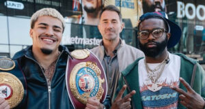 Jaron Ennis challenges Xander Zayas for his WBA and WBO super welterweight world titles in Brooklyn on June 27 Photo Credit: Matchroom Boxing