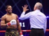 Anthony Joshua survived two knockdowns against Kristian Prenga Photo Credit: Mark Robinson Matchroom Boxing