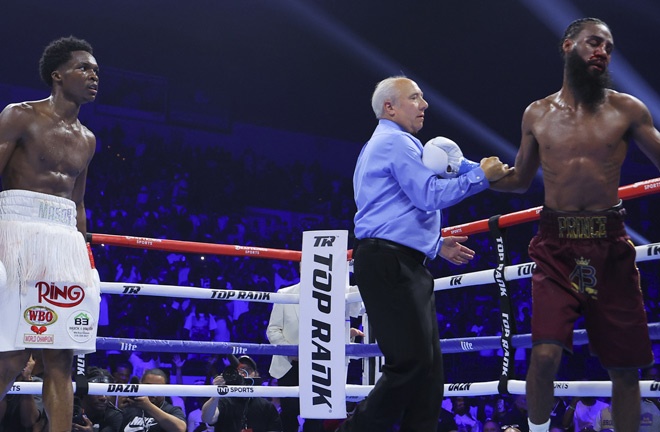 Mason eventually broke Bell's resistance Photo Credit: Top Rank