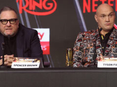 Tyson Fury's manager Spencer Brown is hopeful the government will help ensure his bout with Anthony Joshua lands at Wembley Stadium Photo Credit: Mark Robinson