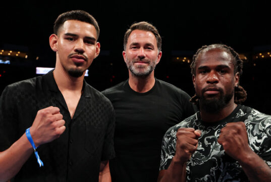 Diego Pacheco faces Immanuwel Aleem in Carson on Saturday, live on DAZN Photo Credit: Cris Esqueda Matchroom Boxing
