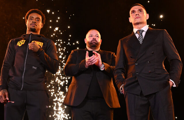 Errol Spence Jr and Tim Tszyu collide this weekend. Photo Credit: PBC Errol Spence Jr and Tim Tszyu collide this weekend. Photo Credit: PBC