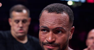 Harlem Eubank suffered a unanimous decision defeat to David Papot in London Photo Credit: Mark Robinson Matchroom Boxing