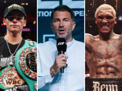Eddie Hearn expects Ryan Garcia to beat Conor Benn Photo Credit: Cris Equeda/Golden Boy/Zachariah Delgado/ Matchroom Boxing/Mark Robinson