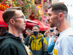 O'Leary and Mark Chamberlain clash tomorrow night. Photo Credit: Credit: Queensberry