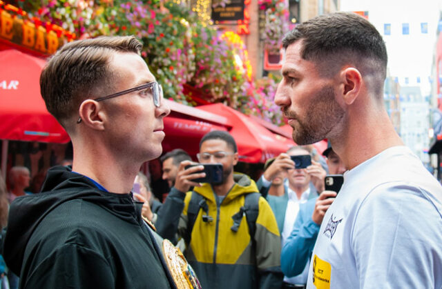 O'Leary and Mark Chamberlain clash tomorrow night. Photo Credit: Credit: Queensberry O'Leary and Mark Chamberlain clash tomorrow night. Photo Credit: Credit: Queensberry