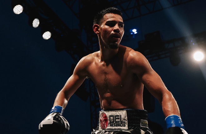 Diego Pacheco was on fire in California. Photo Credit: Zachariah Delgado Matchroom Boxing