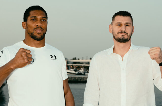 Anthony Joshua faces Kristian Prenga in Saudi Arabia on Saturday Photo Credit: Matchroom Boxing Anthony Joshua faces Kristian Prenga in Saudi Arabia on Saturday Photo Credit: Matchroom Boxing